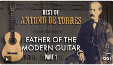 imagen de Antonio Torres considerado el padre de la guitarra moderna. 